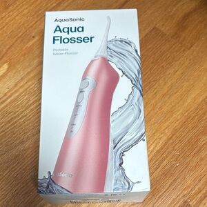 NIB AquaSonic Pink Portable Water Flosser